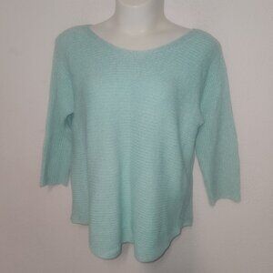 New York & Company * Acrylic oversized sweater, Turquoise/white blend. XXL /NWOT